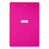 Porte-bloc mini rose avec cœurs (Dos)