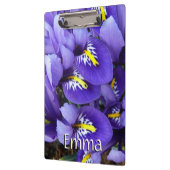 Porte-bloc Miniature Bleu Irises Printemps Floral (Gauche)