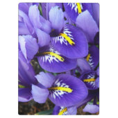 Porte-bloc Miniature Bleu Irises Printemps Floral (Dos)