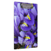 Porte-bloc Miniature Bleu Irises Printemps Floral (Swatch)