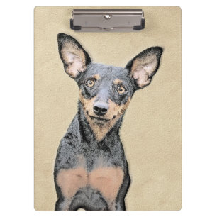 Porte-bloc Miniature Pinscher Peinture mignonne Chien Art ori