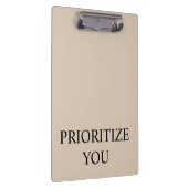 Porte-bloc Minimal Prioritize You Quote Beige (Swatch)