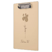 Porte-bloc Minimalism Simple Flower Clipboard (Gauche)