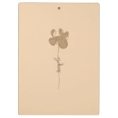 Porte-bloc Minimalisme Bloc-notes Fleur Simple (Dos)