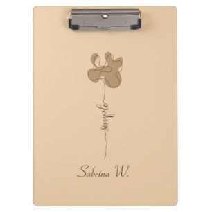 Porte-bloc Minimalisme Bloc-notes Fleur Simple
