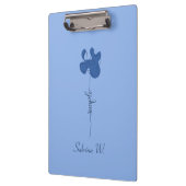 Porte-bloc Minimalisme Clipboard Fleur Simple (Gauche)