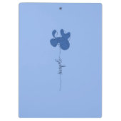 Porte-bloc Minimalisme Clipboard Fleur Simple (Dos)