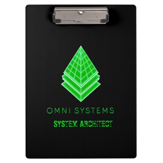 Porte-bloc Minimalisme Rétro-Futurisme Tech Omni Systèmes (Devant)