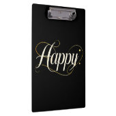 Porte-bloc Minimalist Elegant Gold Happy Typography - Classy  (Swatch)