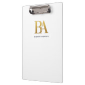 Porte-bloc Minimalist Law Firm Monogram Clipboard (Gauche)