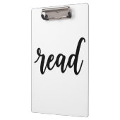 Porte-bloc Minimalist Modern Cursive "read" Calligraphy (Gauche)