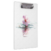 Porte-bloc Minimalist Pink Blossom Water Ripple Clipboard (Swatch)