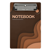 Porte-bloc minimaliste aux tons terreux esthétique