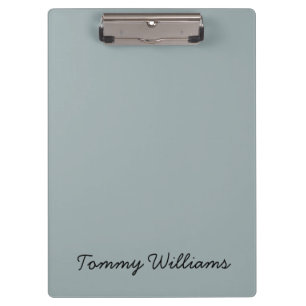 Porte-bloc Minimaliste Dusty Blue Professionnel Simple