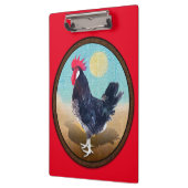 Porte-bloc Minorque Rooster Vintage Oval (Gauche)