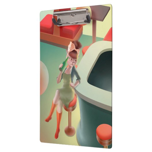 Porte-bloc Miss Meow - Late Night Bar Series (Gauche)