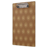 Porte-bloc Mocha | Golden Zinnia Flower Medallions (Gauche)