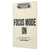 Porte-bloc Mode Focus activé. (Gauche)