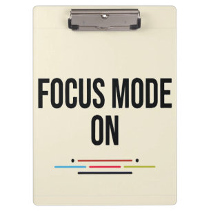 Porte-bloc Mode Focus activé.