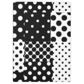 Porte-bloc Mode noir blanc à pois Style Design (Dos)