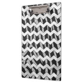 Porte-bloc Modèle Chevron noir et gris Zebra (Gauche)