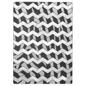 Porte-bloc Modèle Chevron noir et gris Zebra (Dos)