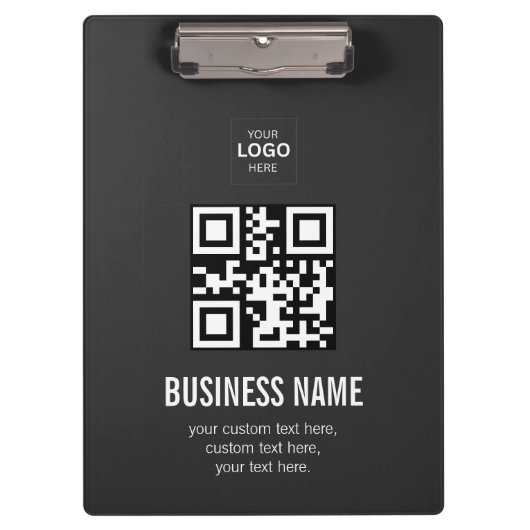 Porte-bloc Modèle de nom de logo d'entreprise de code QR pers (Devant)