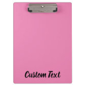 Porte-bloc Modèle de texte de script rose et noir simple (Devant)