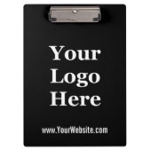 Porte-bloc Modèle du site Web du logo noir et blanc d'entrepr (Devant)