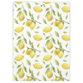 Porte-bloc Modèle floral scandinave noir et jaune (Dos)