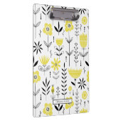 Porte-bloc Modèle floral scandinave noir et jaune (Swatch)