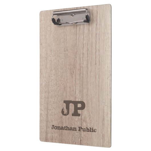 Porte-bloc Modèle Monogramme en bois (Gauche)