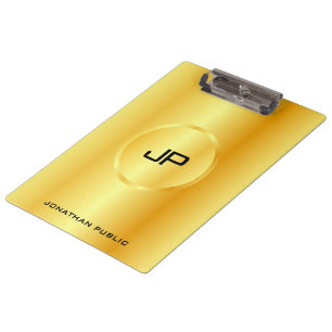 Porte-bloc Modèle personnalisé Gold Look moderne élégant