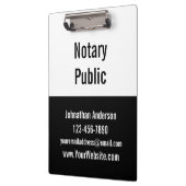 Porte-bloc Modèle publicitaire noir et blanc Noir noir et bla (Gauche)