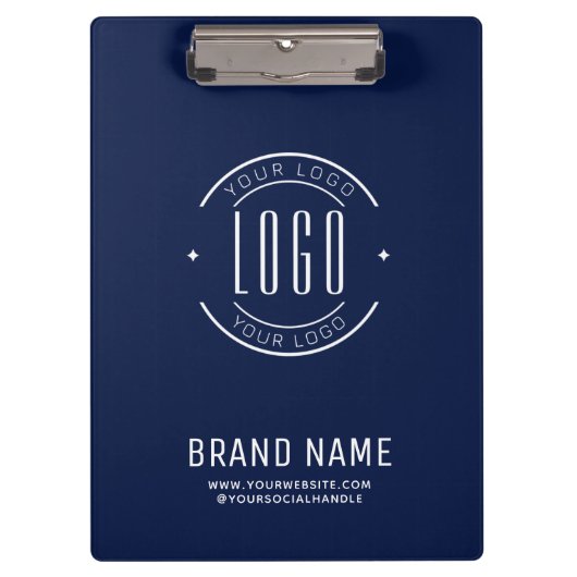 Porte-bloc Modern custom company logo business branded (Devant)