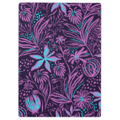 Porte-bloc Modern Dark Purple Floral Pattern Personalised (Dos)