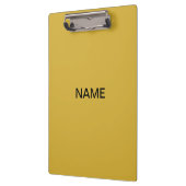 Porte-bloc Modern Metallic Gold Clipboard with Custom Text (Gauche)