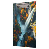 Porte-bloc Modern Navy & Gold Abstract Mountain Peak – Luxury (Gauche)