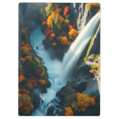 Porte-bloc Modern Navy & Gold Abstract Mountain Peak – Luxury (Dos)