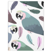 Porte-bloc Modern Parrots Tropical Pattern  (Dos)