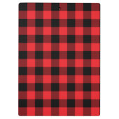 Porte-bloc Modern Red and Black Buffalo Check (Dos)