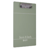Porte-bloc Modern Sage Green Business Office Name Custom   (Swatch)