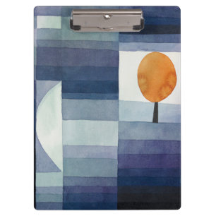 Porte-bloc Moderne Abstrait Géométrique Bleu Orange Klee