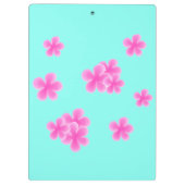 Porte-bloc Moderne aquarelle fleurs roses botaniques (Dos)