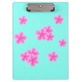 Porte-bloc Moderne aquarelle fleurs roses botaniques (Devant)