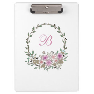 Porte-bloc Moderne Botanique Floral Blanc Pastel С couleurs