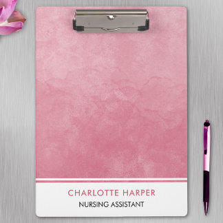 Porte-bloc Moderne Cute Elégante Aquarelle Laver Art Rose Ble
