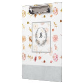 Porte-bloc Moderne Design Monogram Girly Motif 1974 (Gauche)