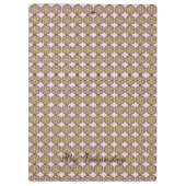 Porte-bloc Moderne élégant Monogramme Rustique Motif (Dos)