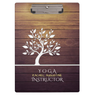 Porte-bloc Moderne Elegant Tree Vintage Wood Yoga Instructeur